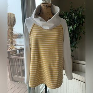 DOUBLJU Long Sleeve Cowl Neck Ladies Tunic Size Large